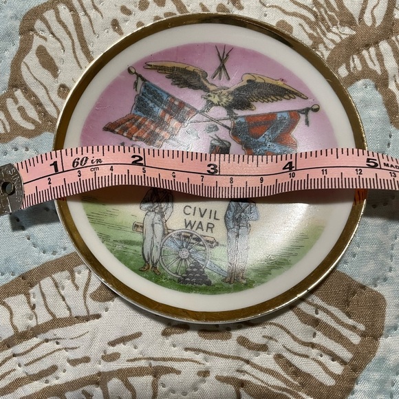 Vintage 1861-1865 Civil War Centennial Plate 4 1/2' Plate - Picture 4 of 7